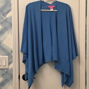 Lilly Pulitzer Blue Poncho